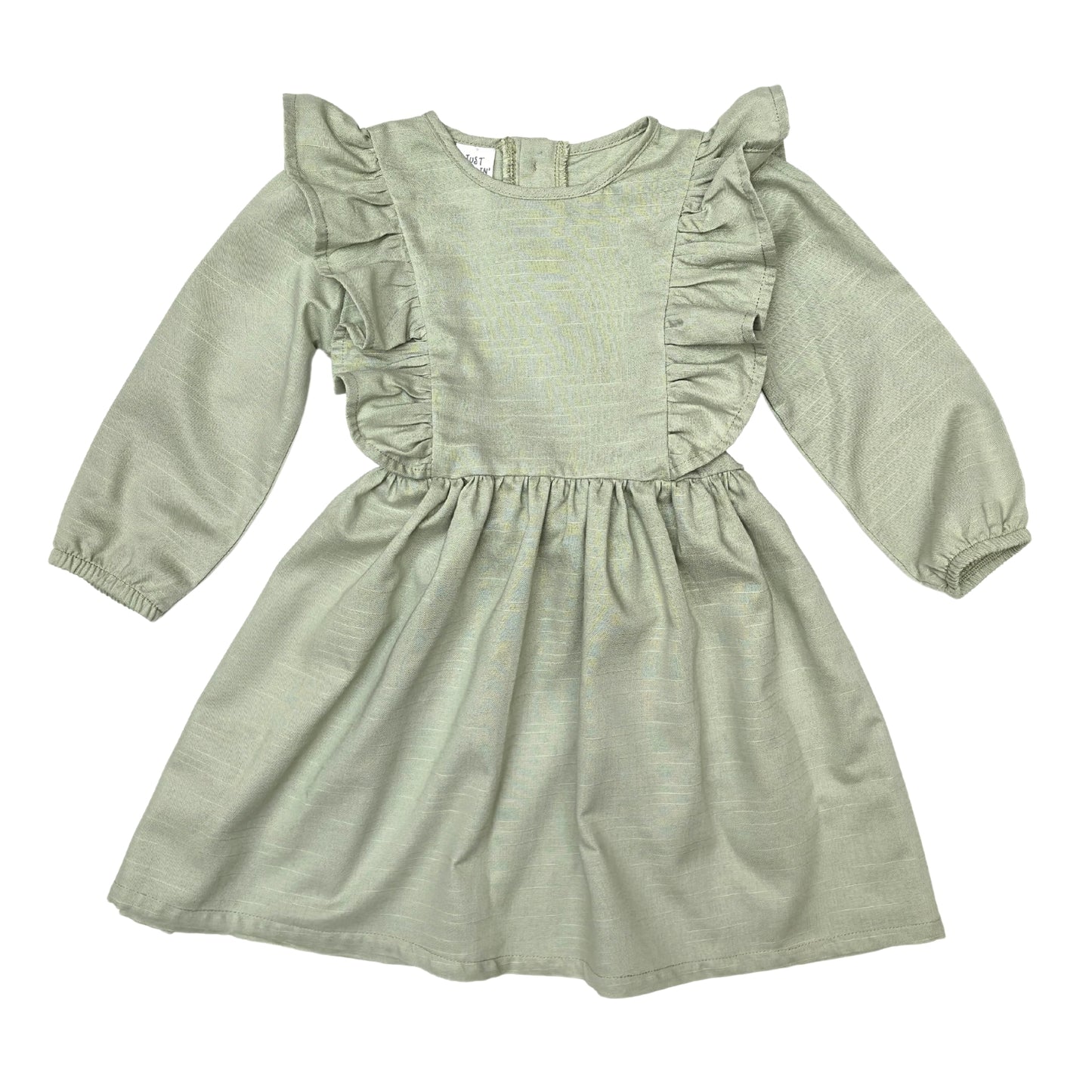 Long Sleeve Mint Frill Dress