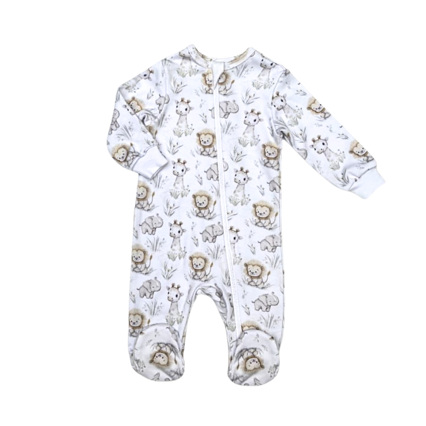 Safari Zip Babygrow