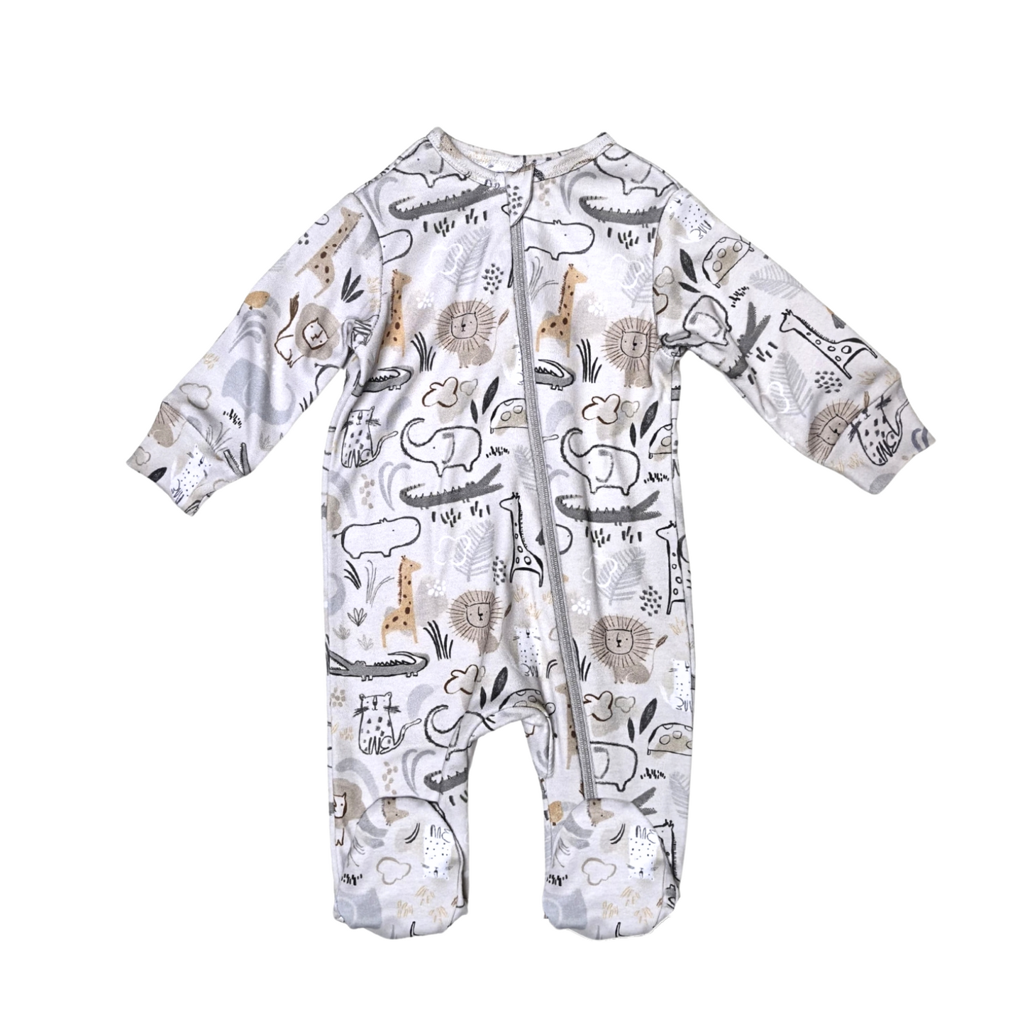 Safari Buddies Zip Babygrow