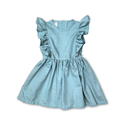 Turquoise Frill Dress