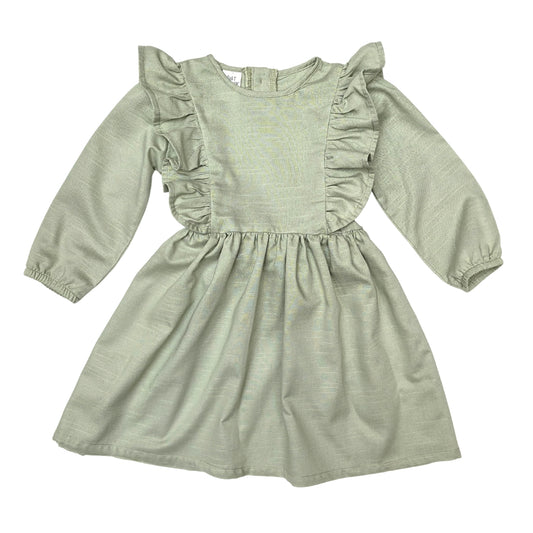 Long Sleeve Mint Frill Dress