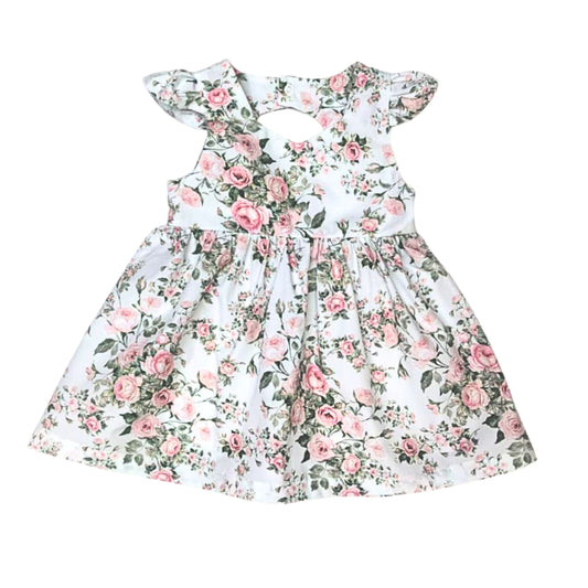 Party Dress Mint/Pink Roses