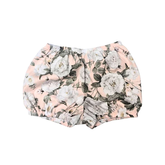 Peach Floral Cotton Diaper Cover