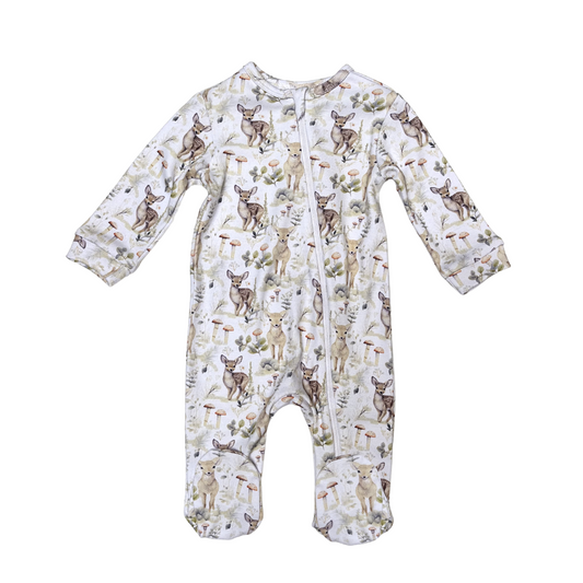 Forest Fawn Zip Babygrow