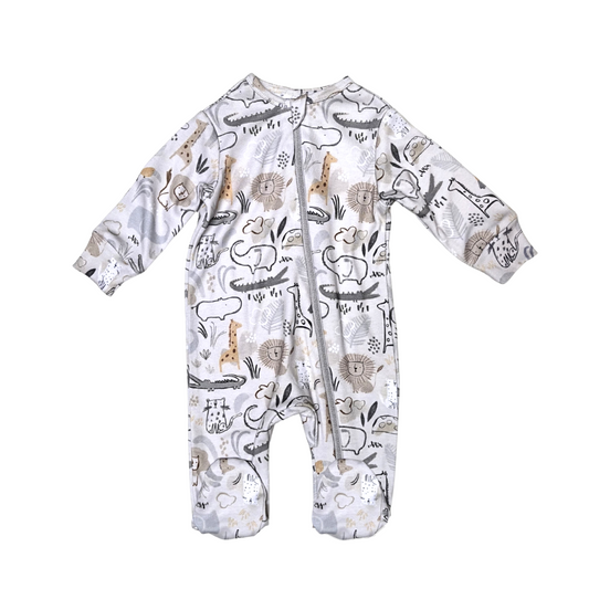Safari Buddies Zip Babygrow