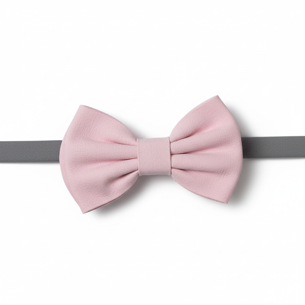Pink Elasticated Hair Bow Headband