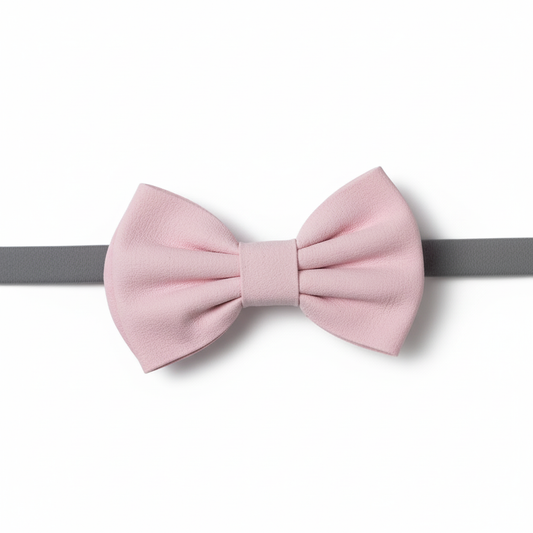 Pink Elasticated Hair Bow Headband