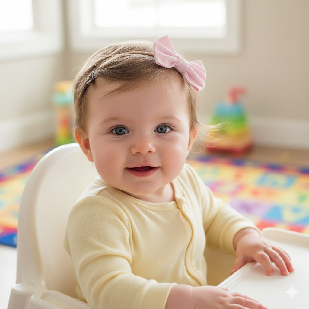 Pink Elasticated Hair Bow Headband