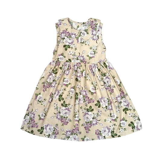 Yellow Lavender Bloom Floral Dress