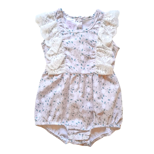 Little Leaves Frill Onesie