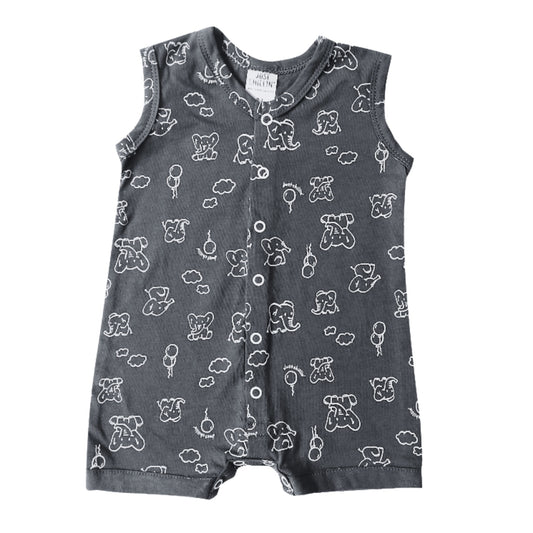 Charcoal Elephant Onesie